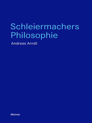 cover image of Schleiermachers Philosophie